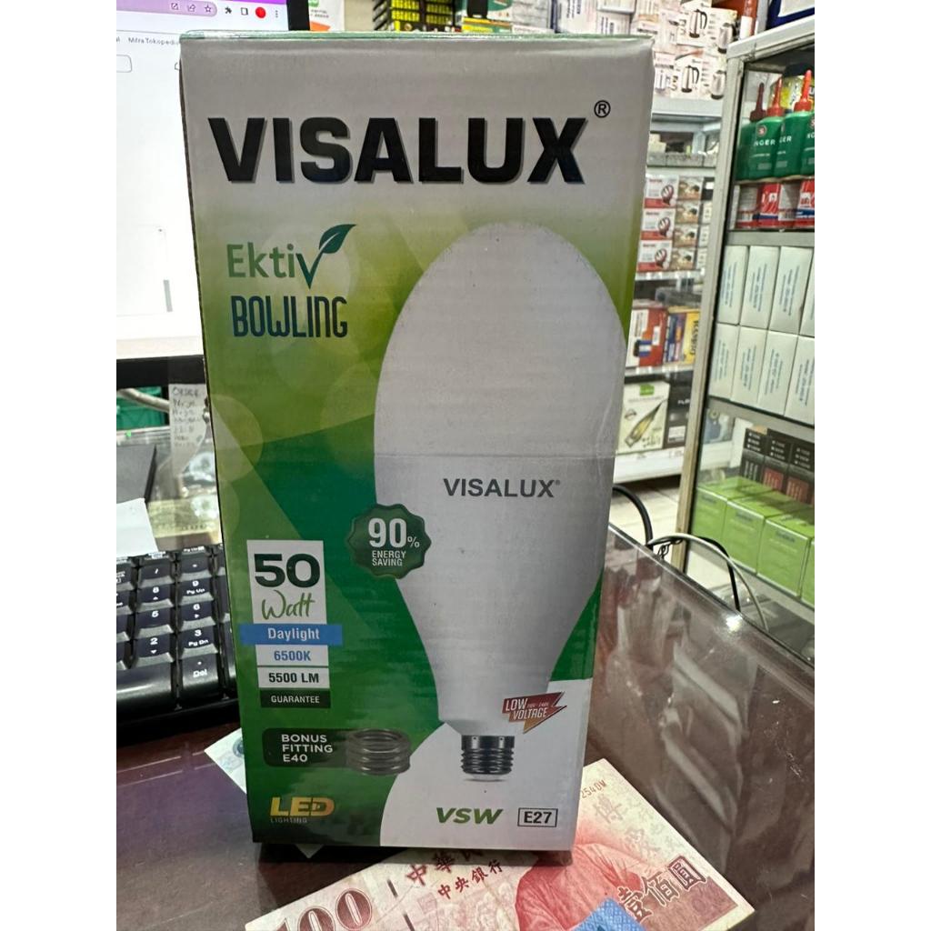 Lampu Jalan led visalux bowling 50w 80W / LED Bulb 50 80 W Watt E27 dan E40