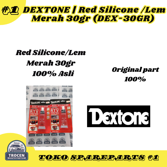 DEXTONE | Red Silicone/Lem Merah Silikon 30gr (DEX-30GR)