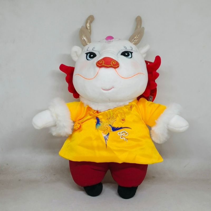 Boneka maskot naga CNY 2024 tag no brand plush shio