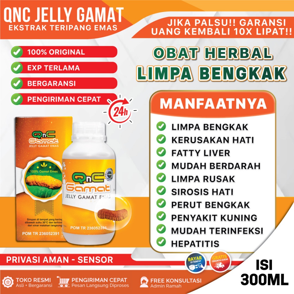 Q N C Gamat Emas Original Obat Herbal Sudah Bpom