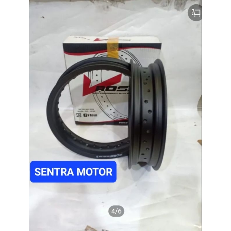 Sepaket Velg VROSSI Sprint XD Tapak Lebar Depan Belakang Ukuran 250 Dan 300 Ring 14
