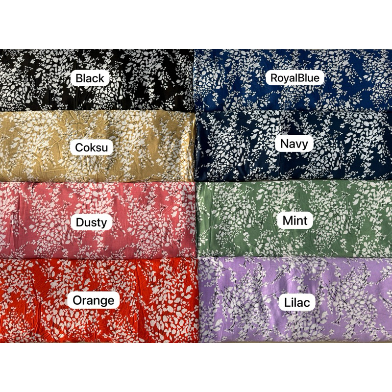 KAIN RAYON MOTIF BUNGA SAKURA