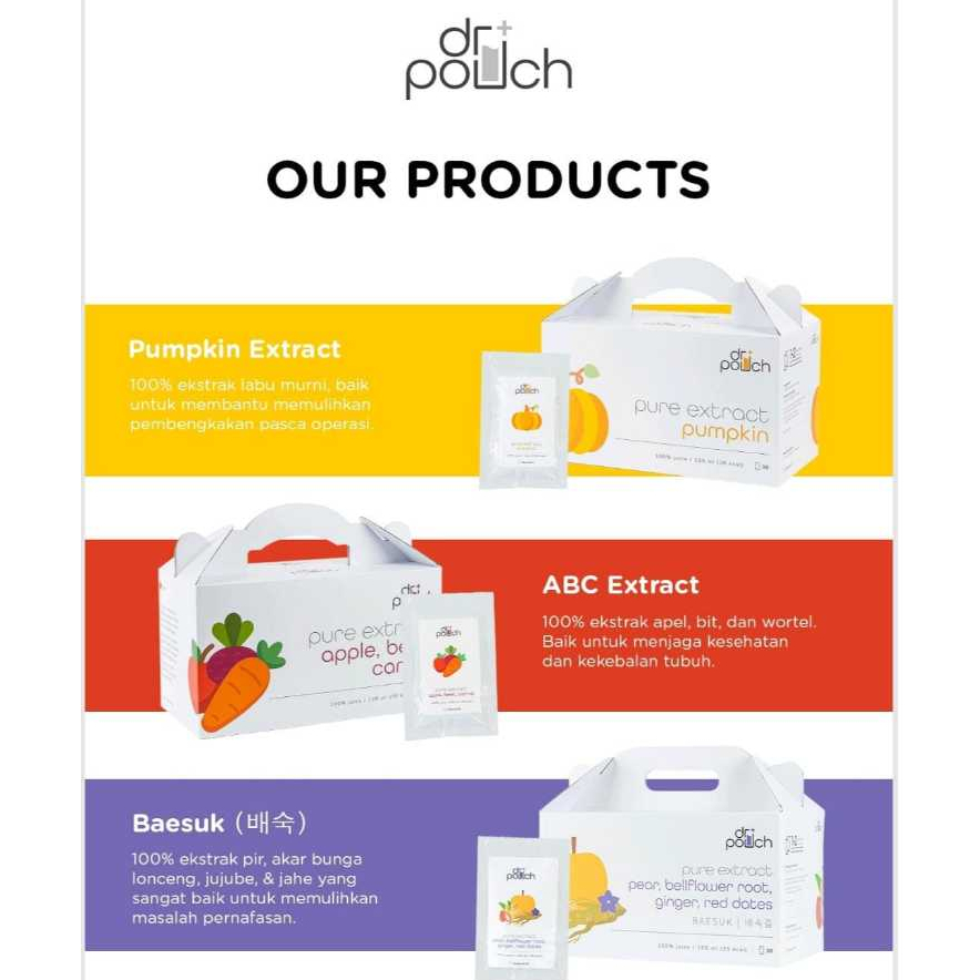 

Dr Pouch Korean Premium Baesuk Extract (isi 10 sachet)