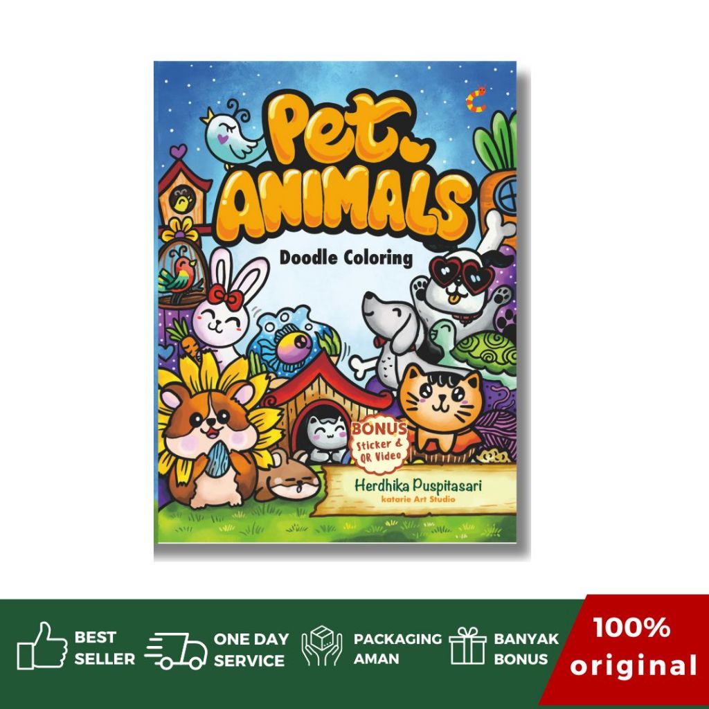 CKLIK MEDIA - Buku Doodle Art : Pet Animals