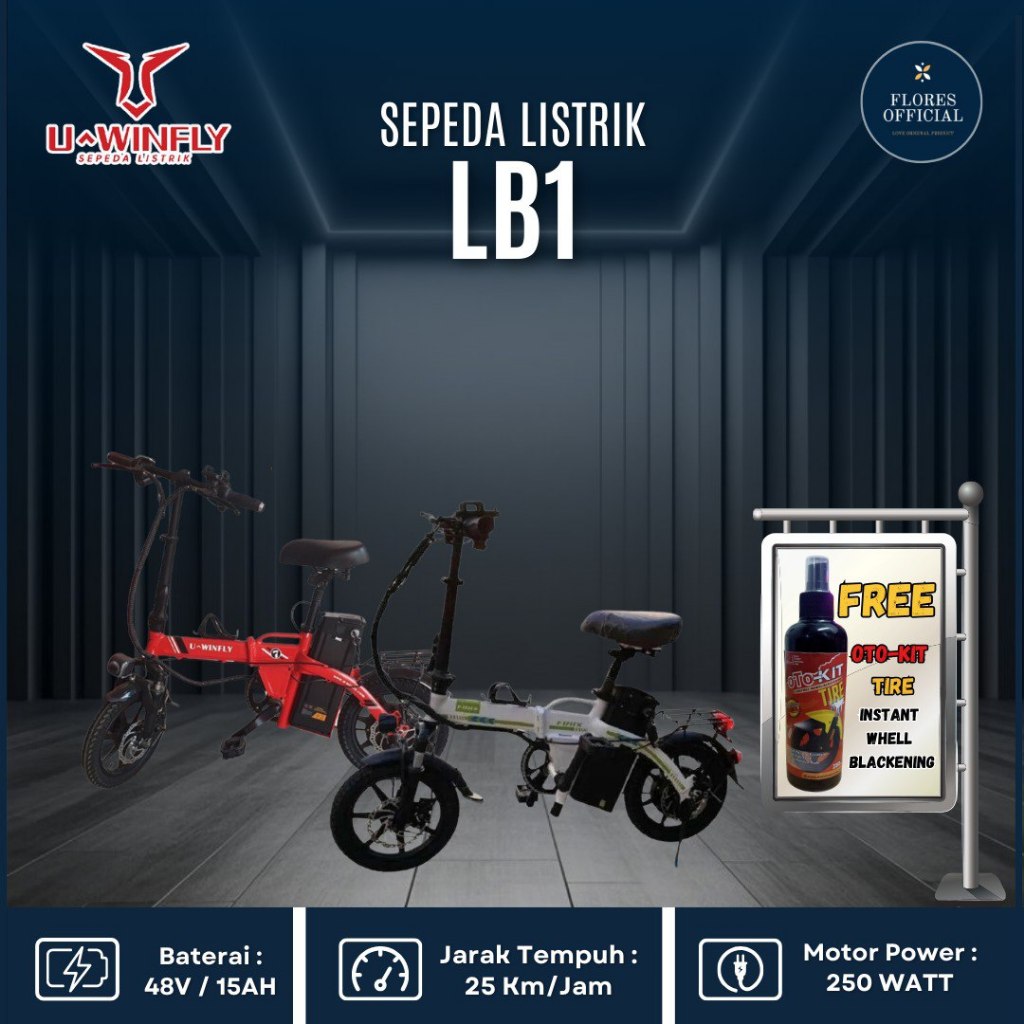 SEPEDA LISTRIK UWINFLY LB1 SEPEDA LISTRIK U WINFLY LB 1