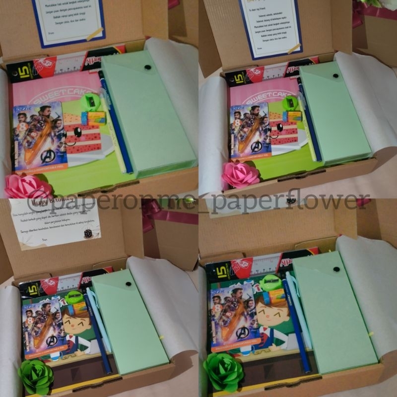 

Hampers Alat Tulis /Hampers Stationary /Kado Alat Tulis Kekinian