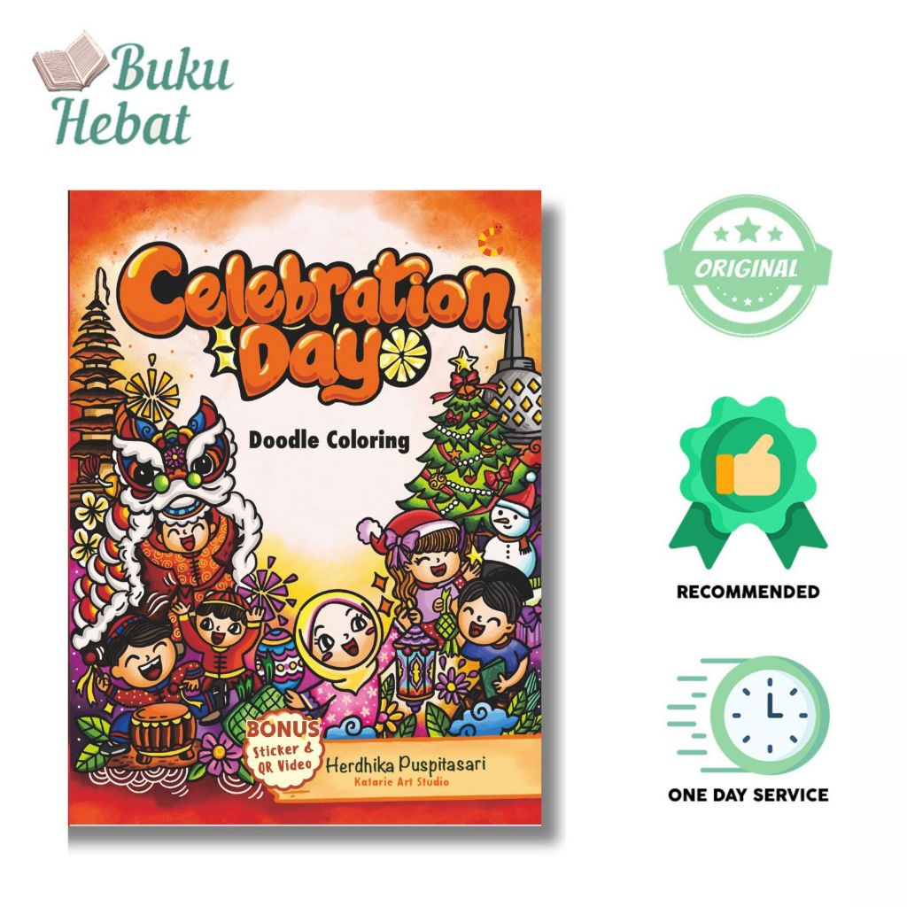 BUKU ANAK : DOODLE ART : CELEBRATION DAY