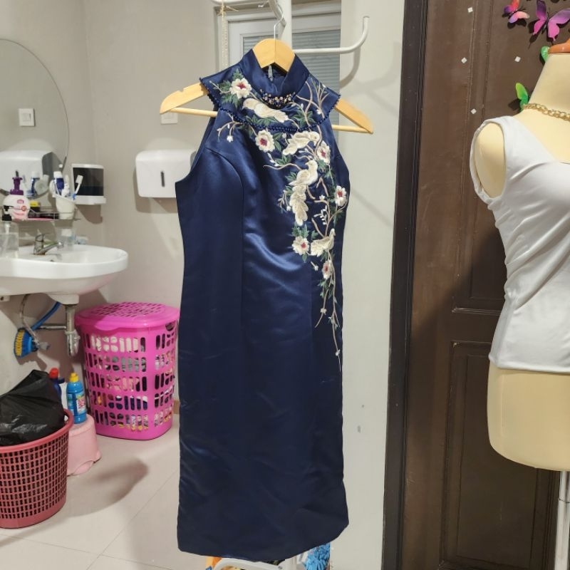 (PRELOVED) BAJU PESTA SANGJIT by CHARLOTTA ATELIER / DRESS CHEONGSAM / QIPAO / CONGSAM / CHONGSAM wa