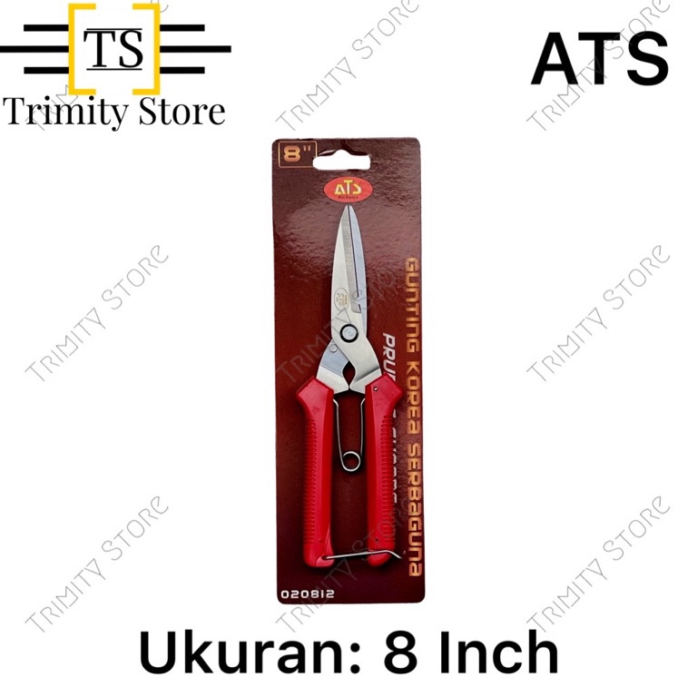 

KODE R49I Gunting Korea Gunting Serbaguna Dahan Ranting Seng Tajam Ukuran 8 Inch