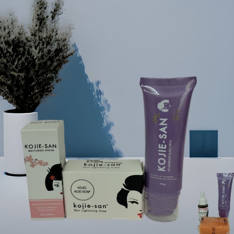 paket 3in1 KOJIE-SAN ORIGINAL (acid soap , sunscreen , Serum