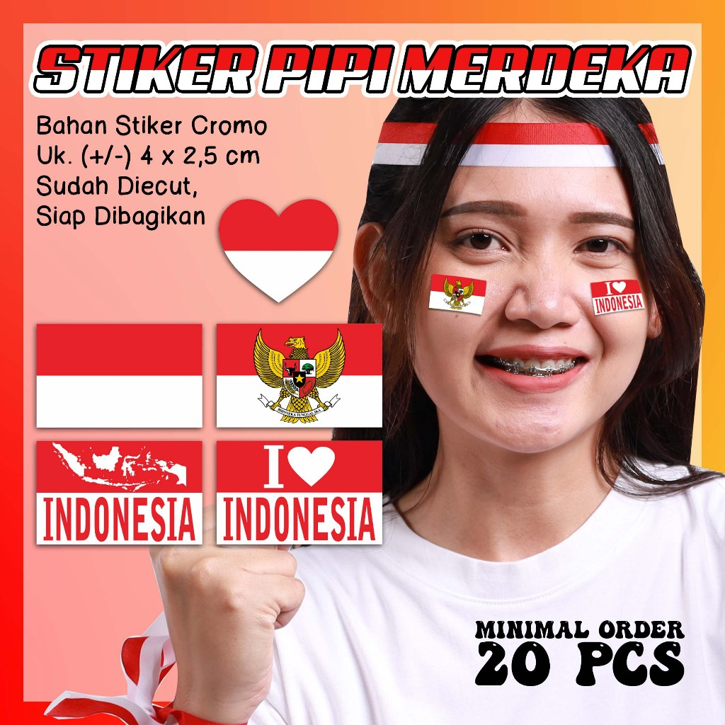 

SPECIAL AGUSTUSAN - Stiker Pipi Merdeka - Dekorasi 17 Agustus