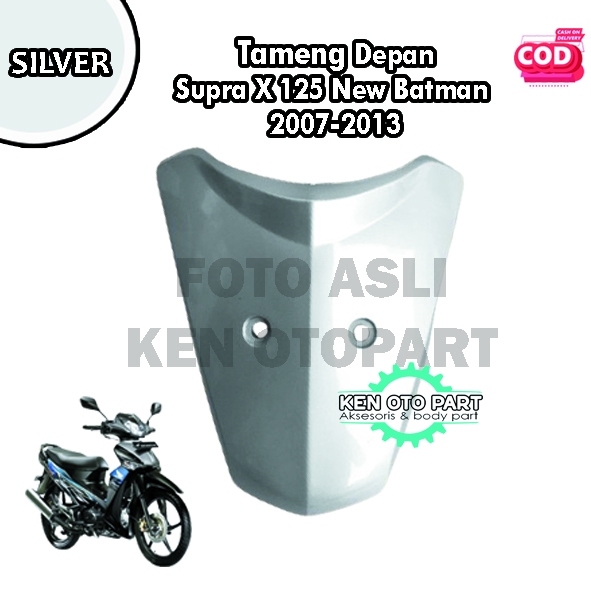 Cover  Dasi  Panel Tameng Depan  Supra X 125 New Batman 2007-2013 Silver