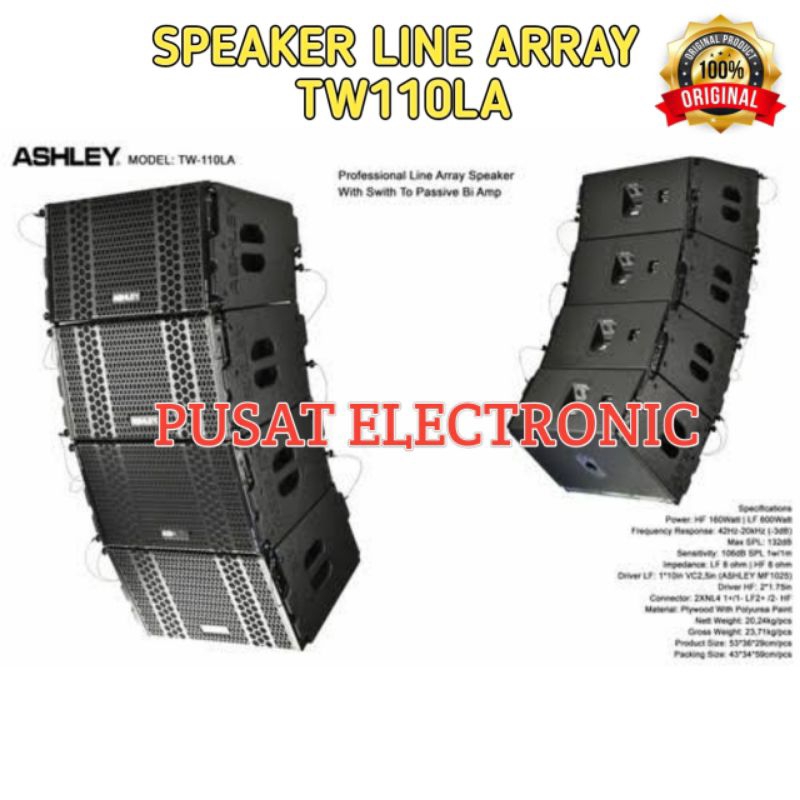 Speaker Line Array Ashley Tw110la Original Line Array 10inch ashley