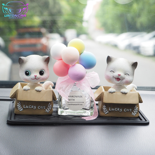 Paket kombo Pajangan Dashboard Mobil Kucing Mobil Hiasan Boneka Kucing Hiasan Pajangan Dashboard Mob
