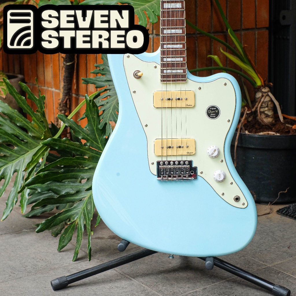 Fena Guitars Jazzmaster P90 Rosewood FB Sonic Blue Electric Guitar