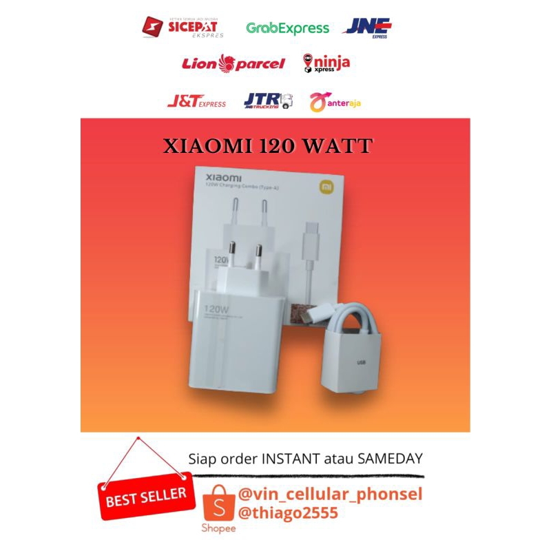 xiaomi Charger 120Watt xiaomi Casan 120Watt Charge FASTCHARGING 120W Ori Charger Type C casan Type C