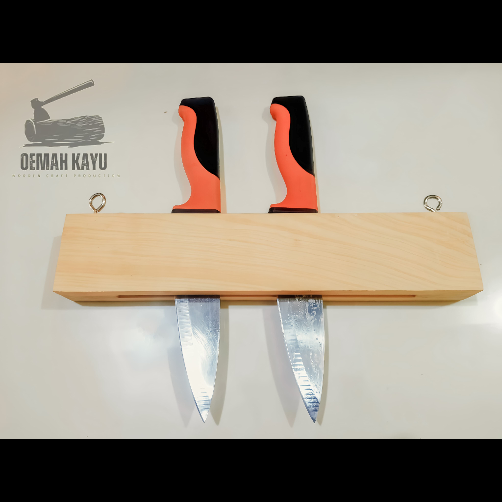TERMURAH Rak tempat pisau Rak gantung kayu Tempat pisau dapur rak dapur wadah pisau Rak Pidsu gantun