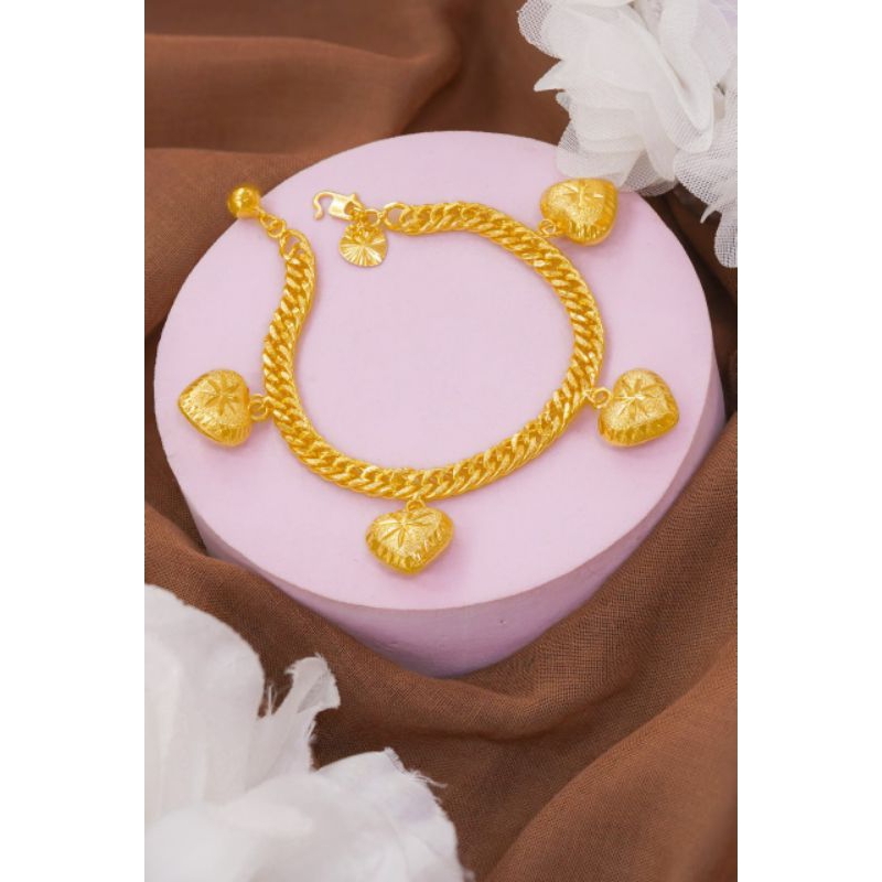 Gelang Lipan Love Emas Bangkok