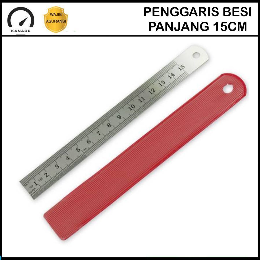 

Penggaris Besi 15cm Garisan Besi Ruler Mistar Besi Penggaris Stainless