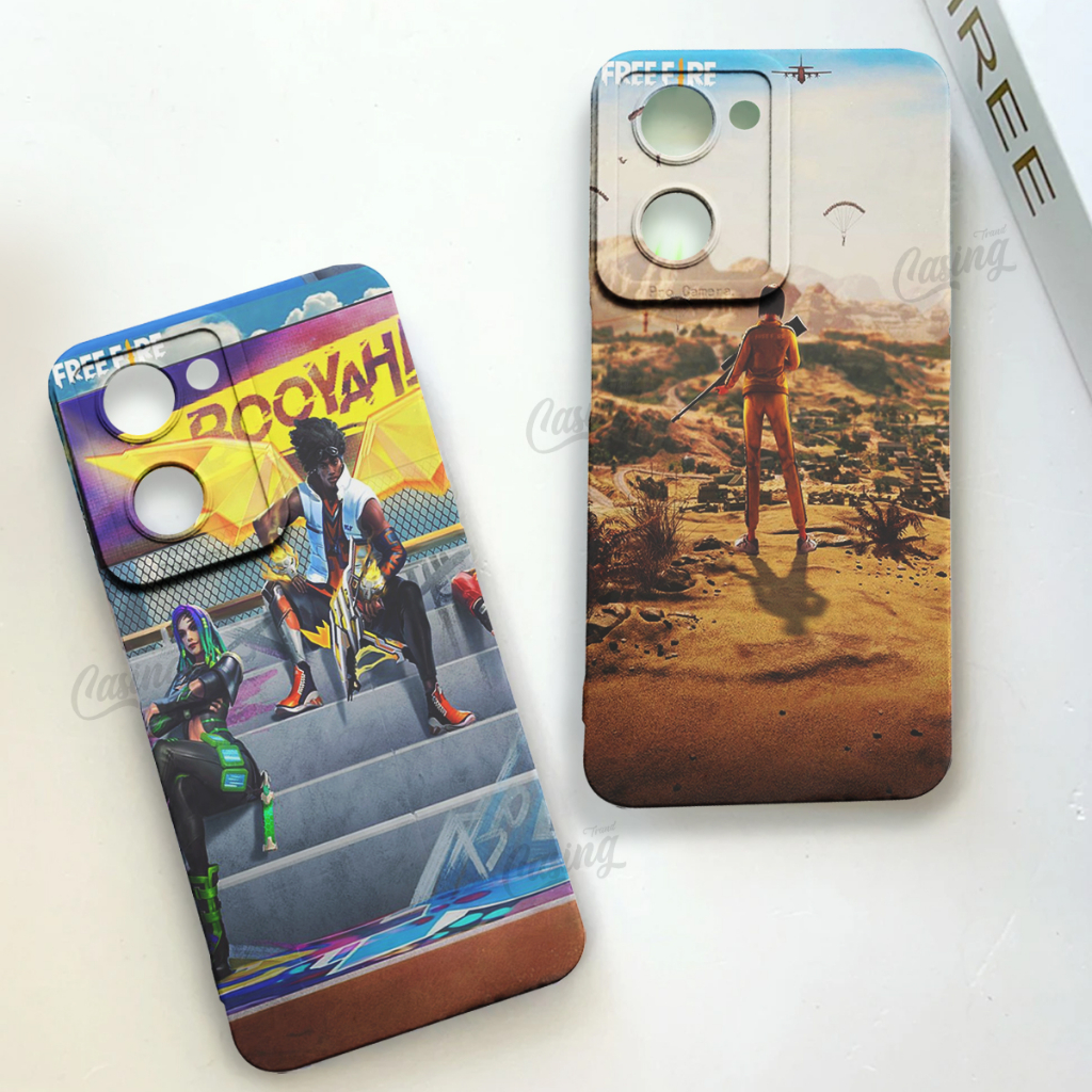 For Vivo Y03 Y18 Y20 Y12 Y28 4G Y100 Y22 Y16 Y17S Softcase Casing Trand Hp  Gambar Free Fire - GM43