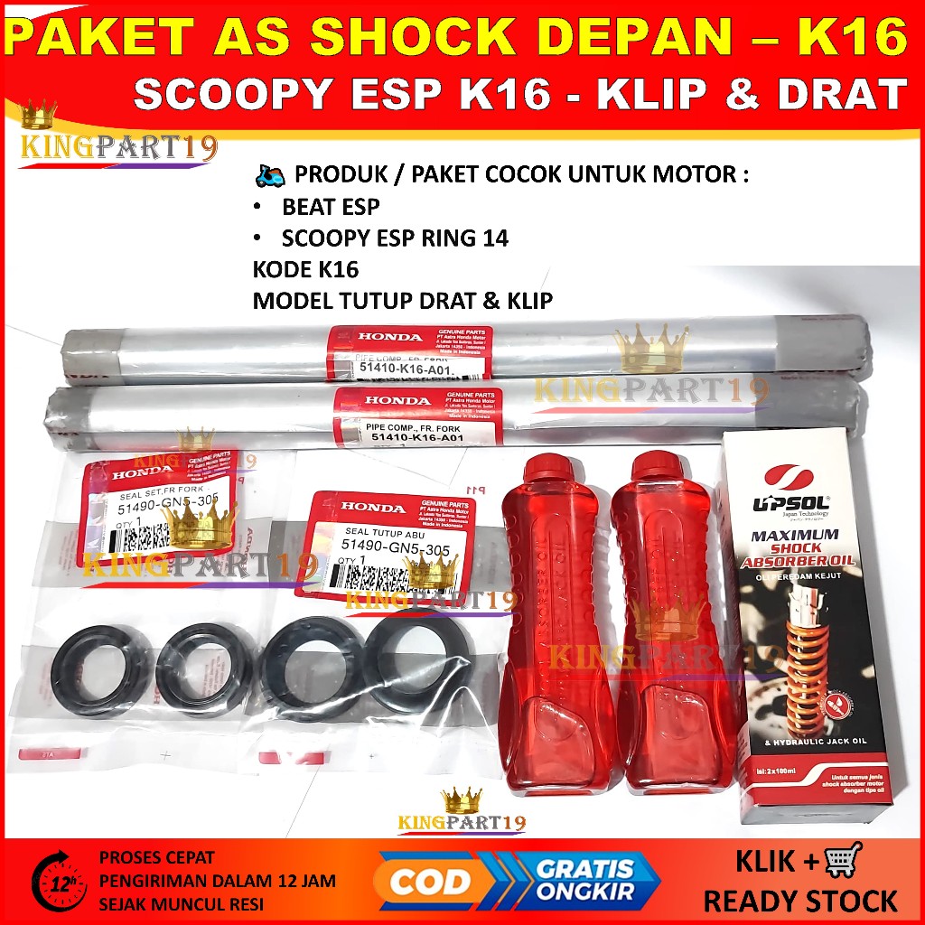 Paket As shock depan beat esp K16