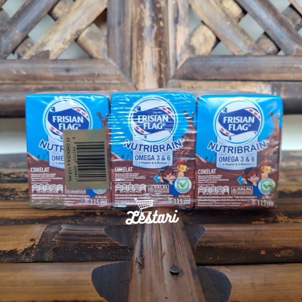 

Susu Frisian Flag Junior Nutribrain - Bendera UHT Cair Kotak Kecil 115ml | Coklat