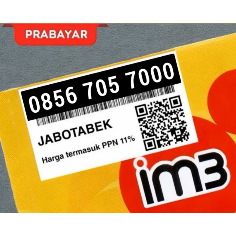 Nomor Cantik Indosat im3 11 Digit Triple Jos 7000