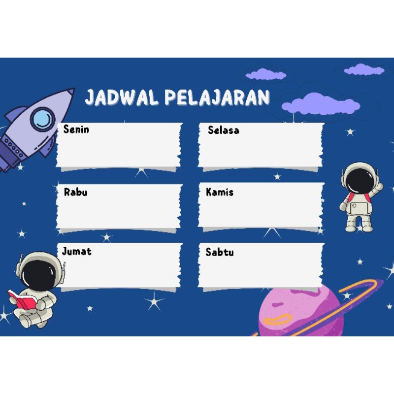 

jadwal pelajaran custome