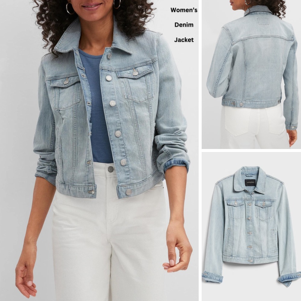 Jaket Denim Wanita Lengan Panjang (BREP89 JACKET DENIM)