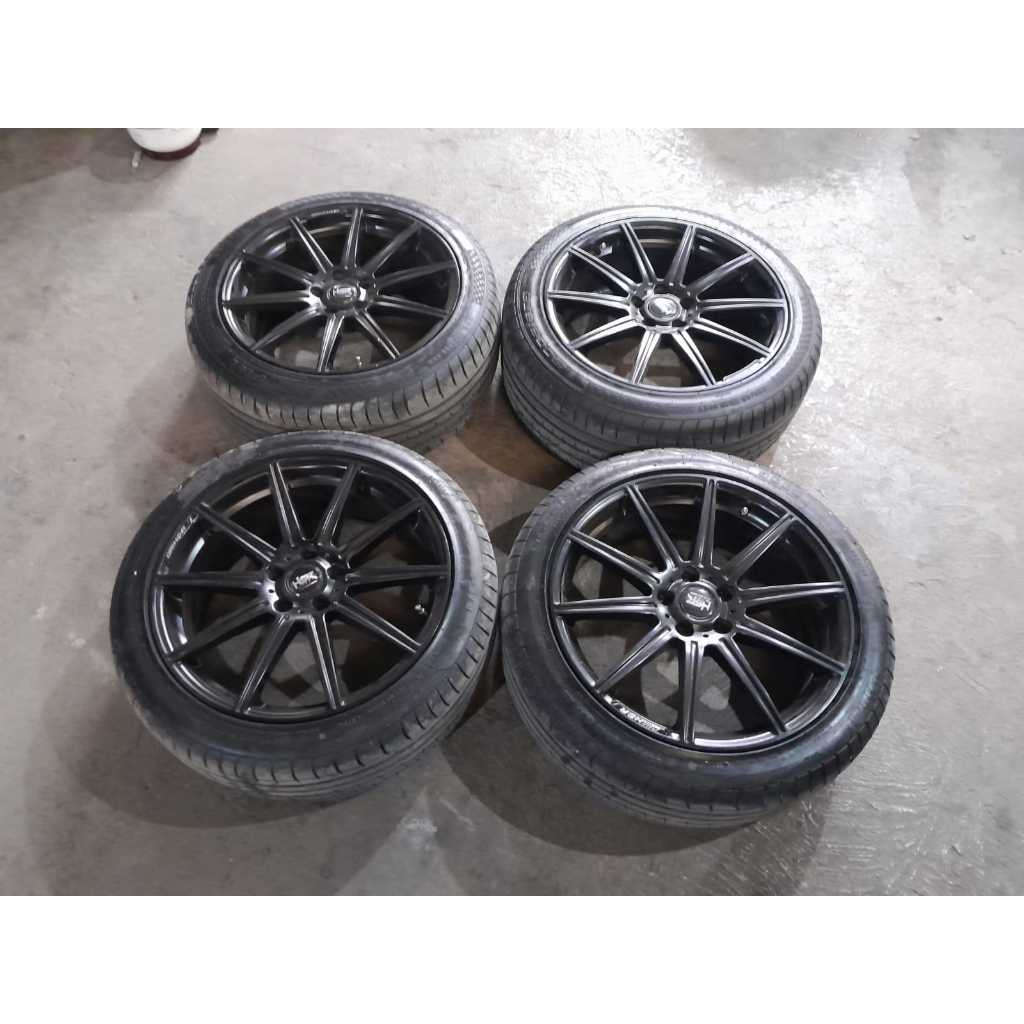 Velg Mobil Racing HSR MERCY R19 Second Type Lubeck Ring 19 Lebar 8/9 Pcd 5x112 Plus Ban