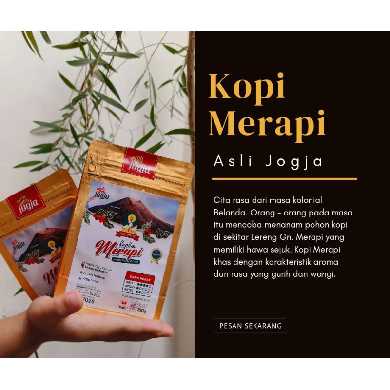 

Kopi Bubuk Merapi Murni Asli Jogja 100%