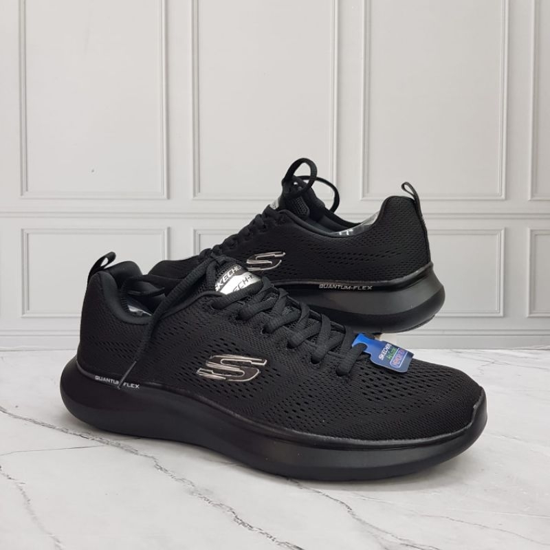 Sepatu Pria / Skechers Quantum Rood flex  hitam