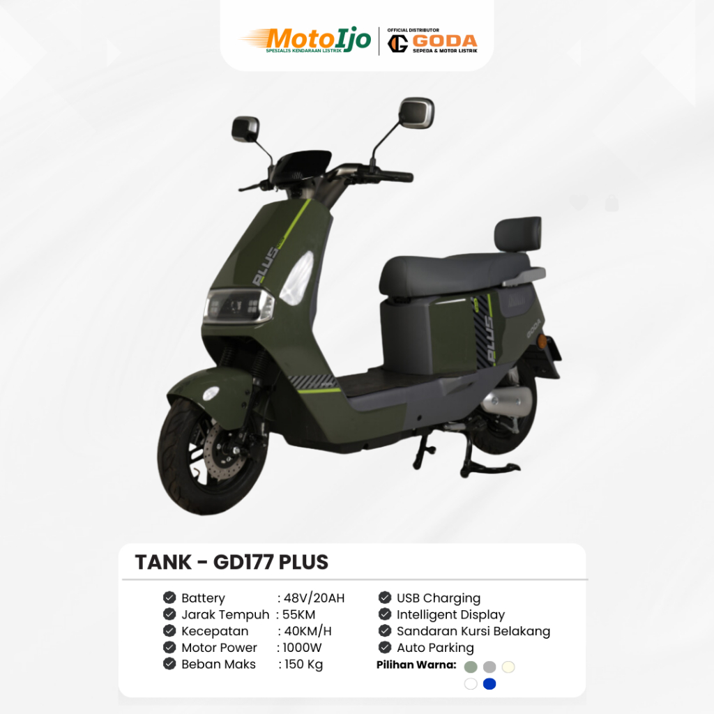 Sepeda Listrik - GODA TANK GD177 PLUS DARK BLUE