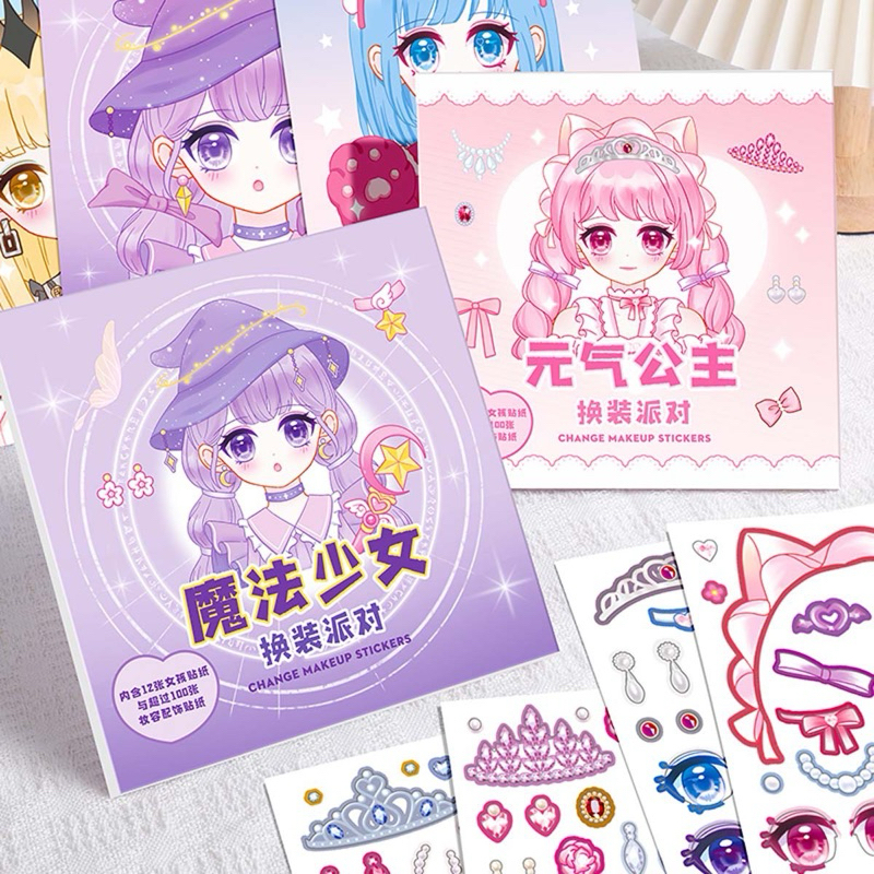

DIY Buku Stiker Change Makeup Keren Ketrampilan Dekorasi Anak Zaman Now