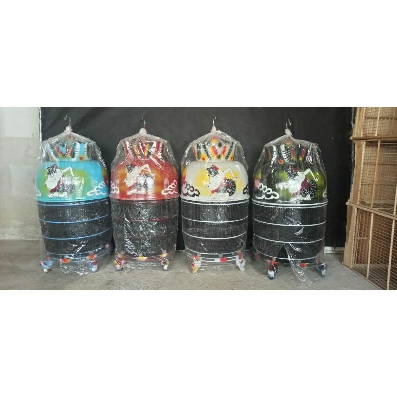 sangkar perkutut fiber tebal motif semar