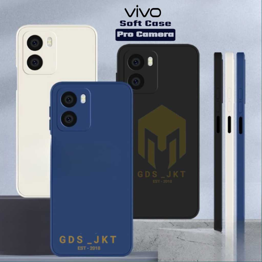 GDT - Soft Case Pro Camera Vivo Y20 Y21 Y21s Y21a Y21T Y22 Y27 Y27s casing hp kesing silikon polos