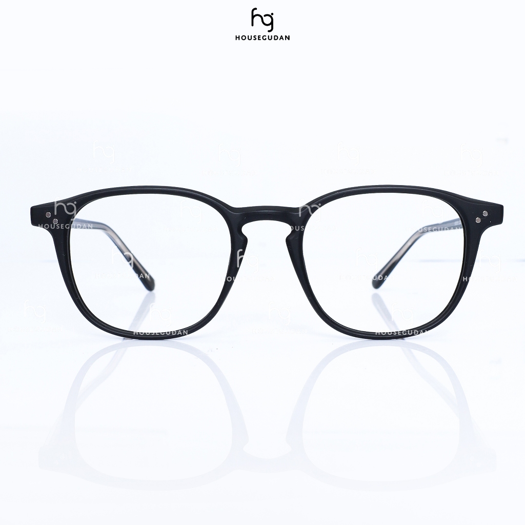 housegudan - Frame Kacamata Flora Persegi Panjang Pria dan Wanita