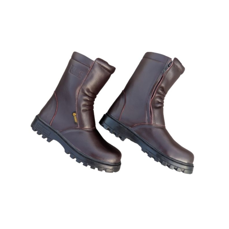 PROMO SEPATU SAFETY KING GRADER VIRAL 2026 KULIT BOOTS PRIA KERJA UNUNG RIDERS BIKERS SNEAKERS HIKIN