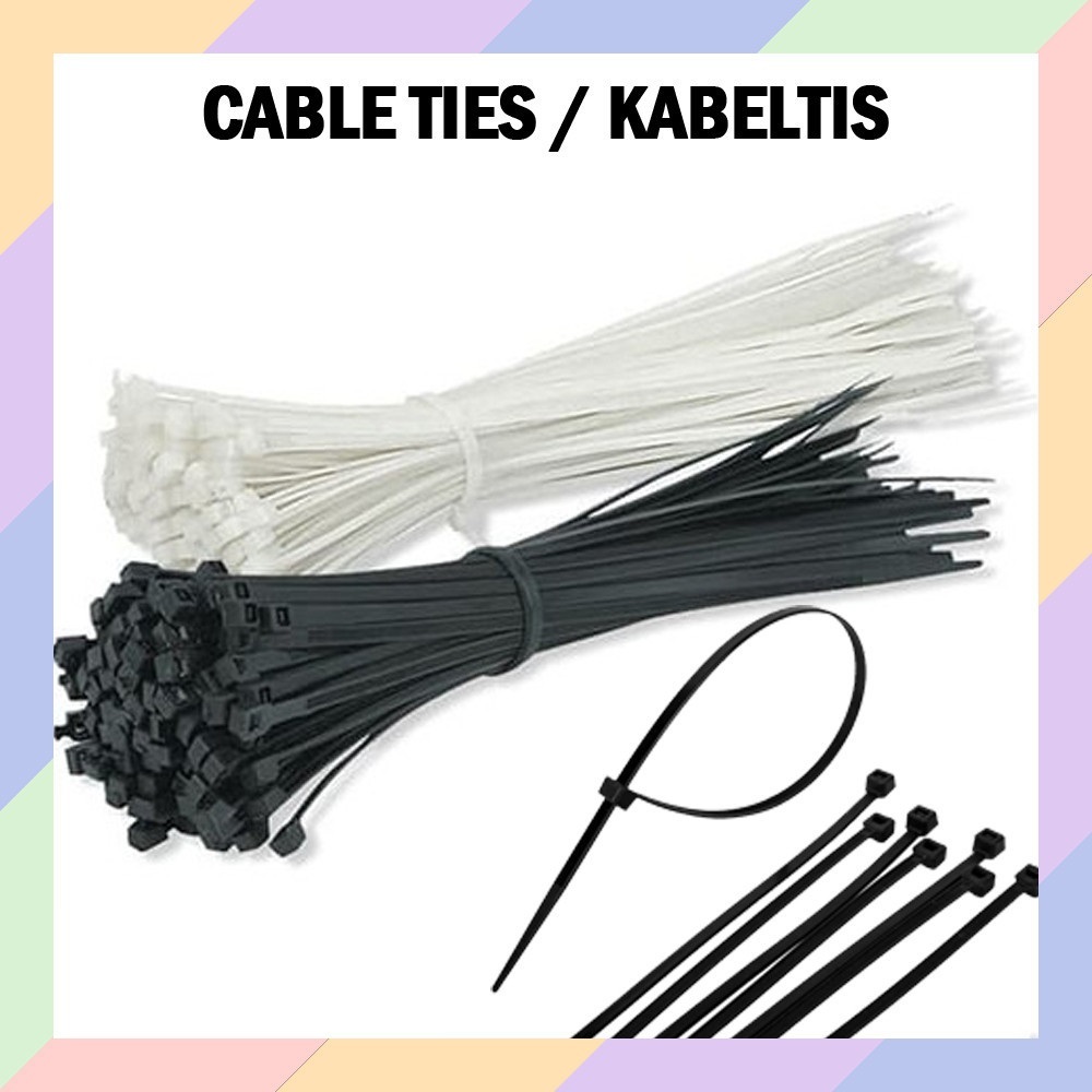 

PL29 Cable Ties 10 15 20 CM Per Pack Isi 100pcs Kabeltis Pengikat Kabel Ties Nylon 16A3