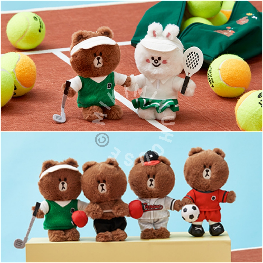 2024 OLYMPICS LINE FRIENDS DOLL KEYRING BONEKA OFFICIAL PARIS CONY SALLY BROWN COUPLE COLLECTOR OFFI
