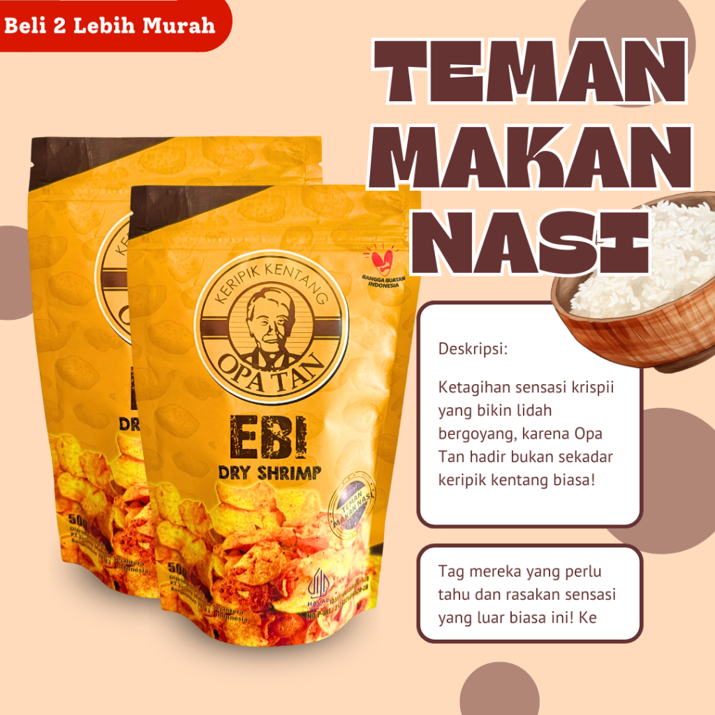 

Keripik Kentang Opa Tan 2 x 50gr