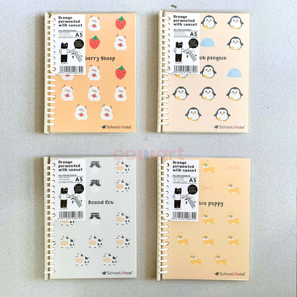 

Pull Rod Notebook A5 B5 SM9004 - SM9002 - Binder Note - Map Binder Notebook Spiral Bisa Diisi Ulang