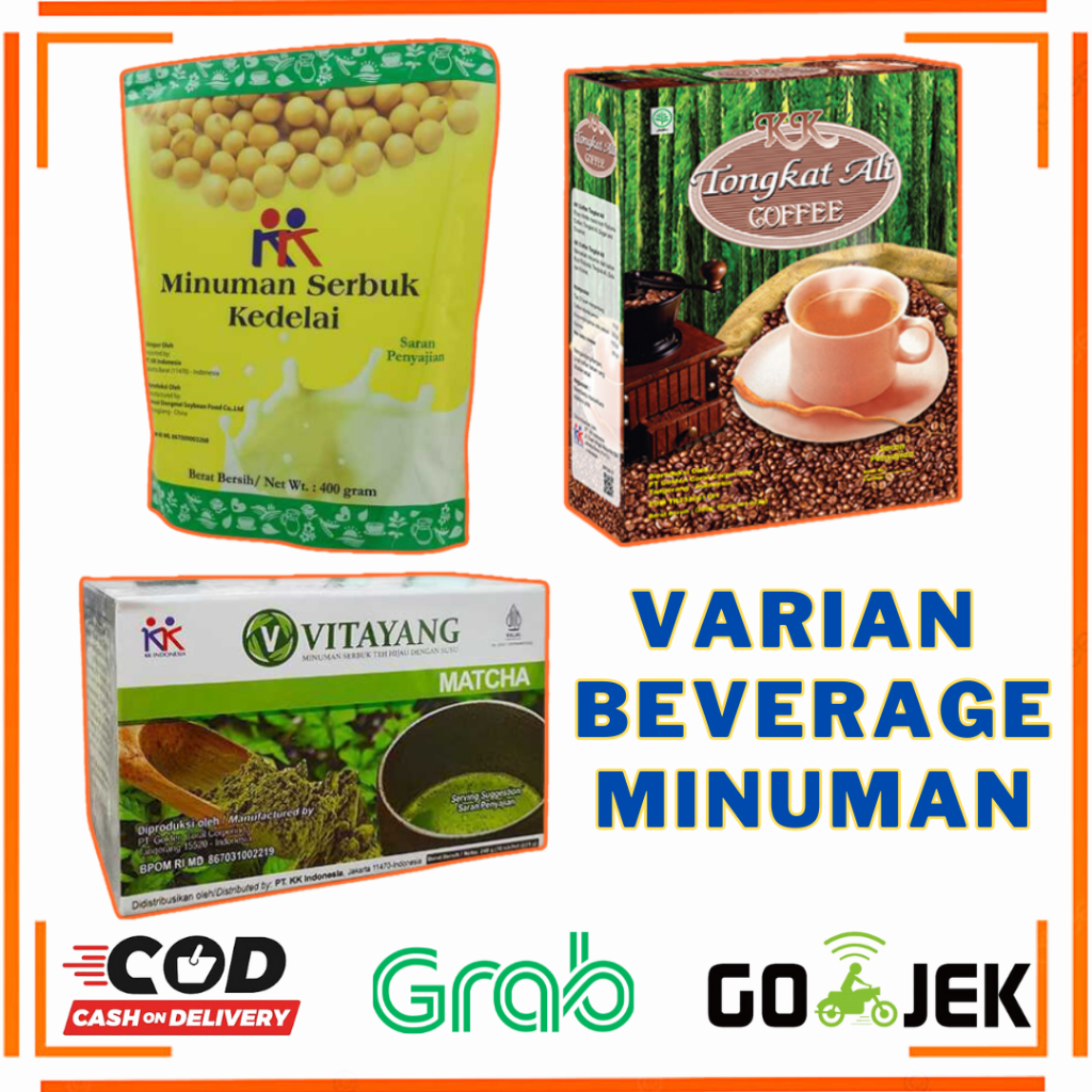 

Minuman Coffe Kopi Tongkat Ali, Susu Soya Kedelai, Teh Matcha Hijau Original KK Indonesia