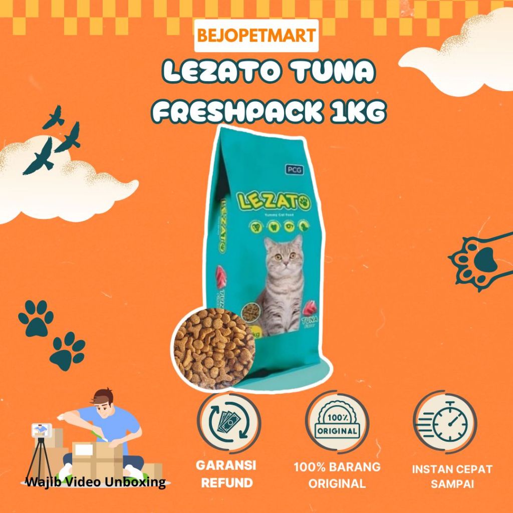 Makanan Kucing Lezato Cat Tuna 1kg | Lezato Cat Food Makanan Kucing Dry food