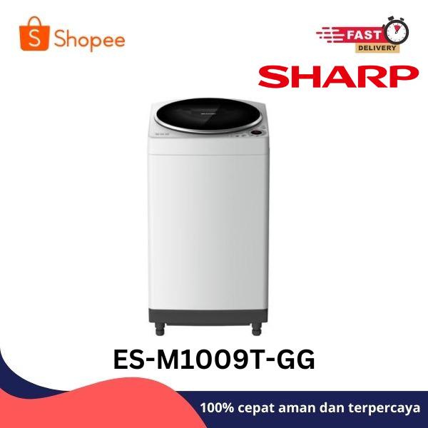 Sharp ES-M1009T-GG Mesin Cuci 10 Kg Megamouth Series