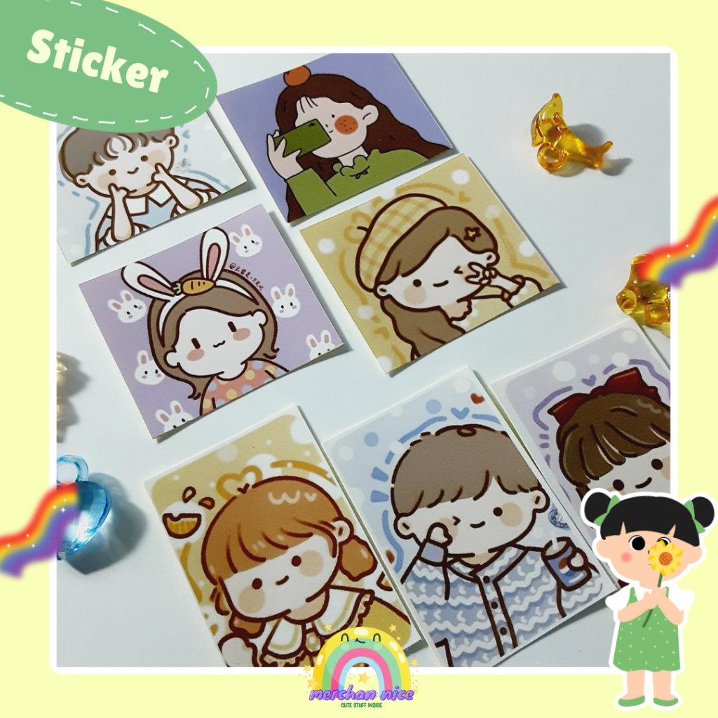 

[ 36 pcs ] STICKER TEMA BOY AND GIRLS