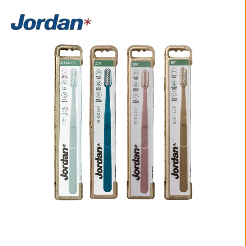 JORDAN GREEN CLEAN TOOTHBRUSH SOFT SIKAT GIGI DEWASA /  GREEN  CLEAN CHANGE X2 Refill