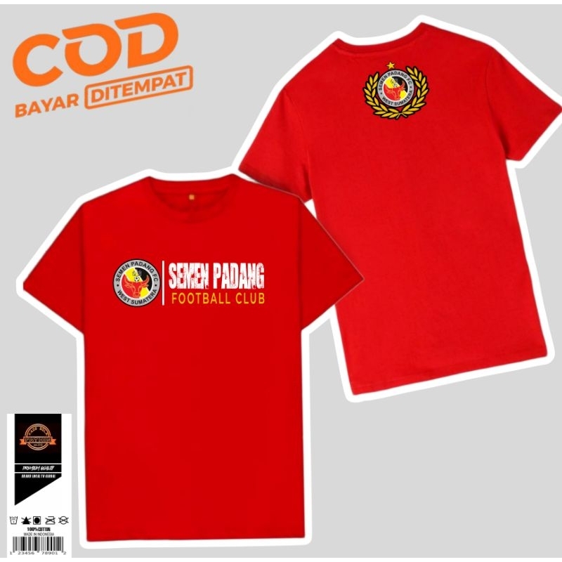 KAOS BOLA SEMEN PADANG BEST SUPORTER/KAOS SEMEN PADANG