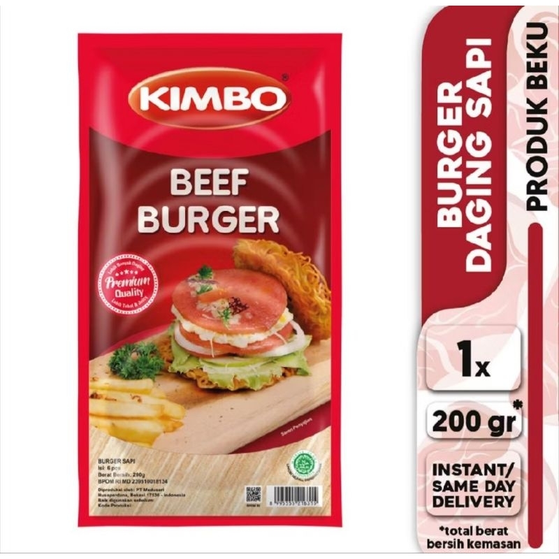 

KIMBO Burger Daging Sapi 200gr x 3pcs