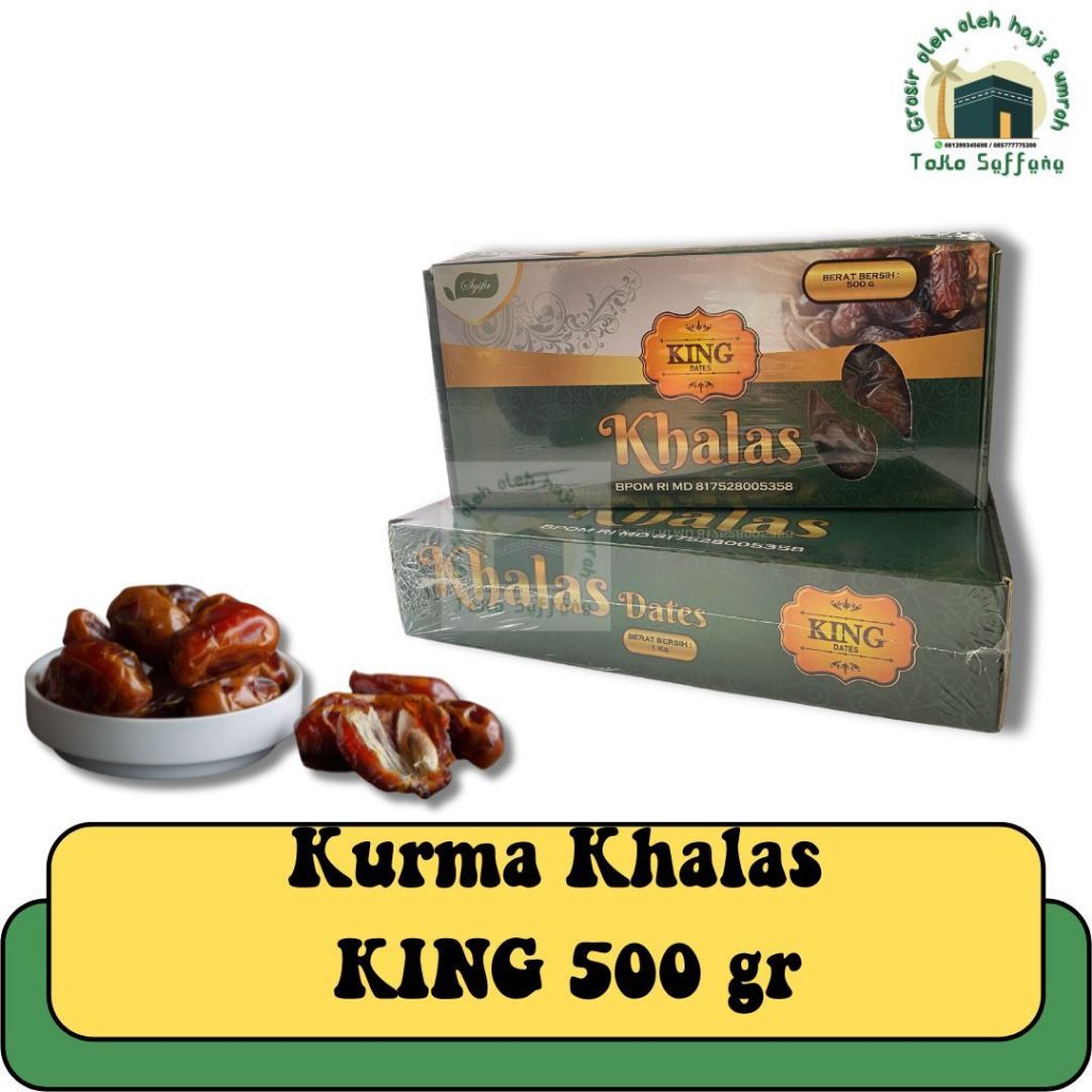 

OLEH OLEH HAJI DAN UMROH 500GR ASLI ORGINAL KURMA KHALASDUS KOTAK MADE IN MADINAH AL MUNAWAROH I BUAH KERING KURMA KHOLAS I KURMA DATES CROWN I ALSAAD I HALAL IZIN BPOM I KUALITAS TINGGI